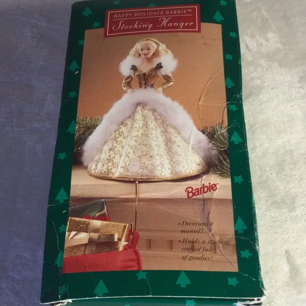 ⭐️ Vintage Hallmark Happy Anniversary Barbie Doll Stocking Hanger - Picture 4 of 10